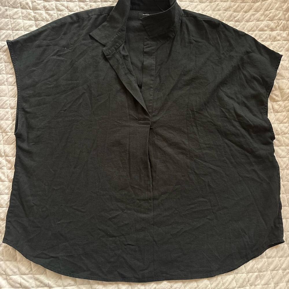 Banana Republic Black Linen blend Shirt XL